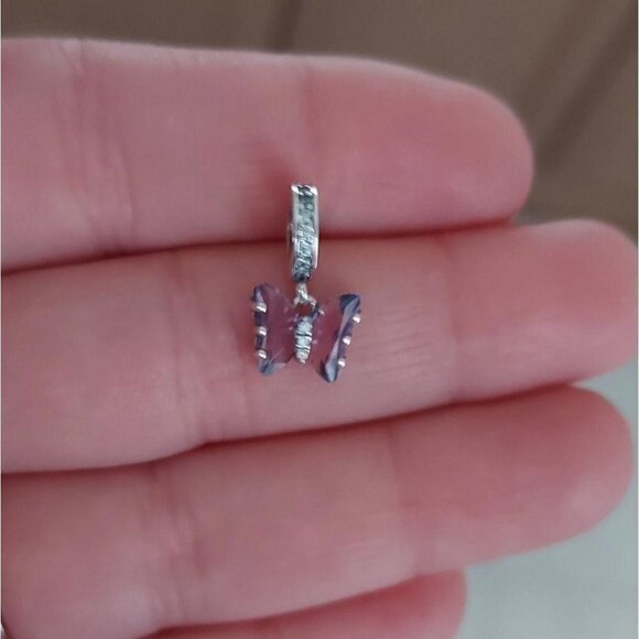 925 Sterling Silver Butterfly Charm - Picture 4 of 7